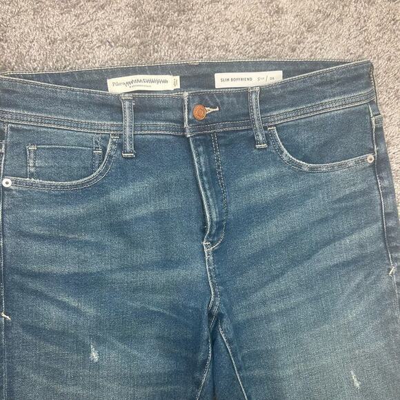Anthropologie by Pilcro Size 28 Slim Boyfriend Inseam 29.5 inches distressed - Picture 7 of 7